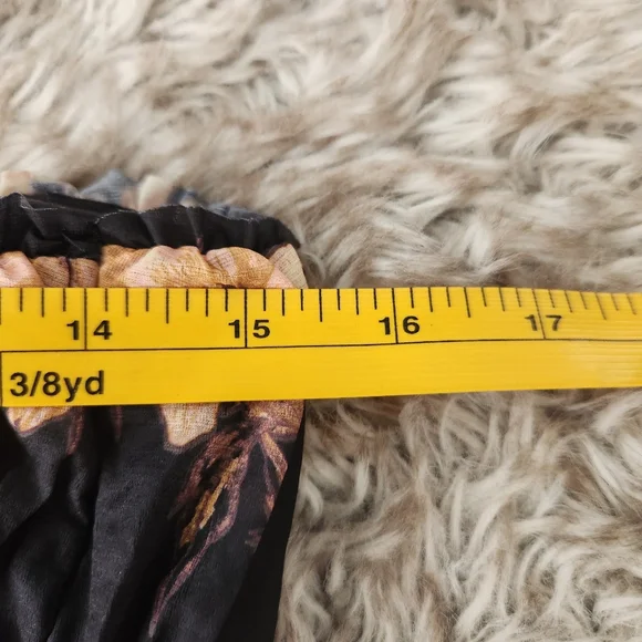 Free People Scottie Printed Tube Top Tropic Night Black Pattern Women's Medium - Picture 9 of 10